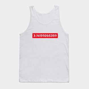 π In Numbers (3.14159265359) Tank Top